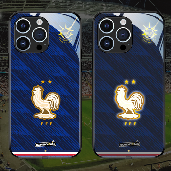 LED Light-Up iPhone Case - France Home World Cup Jerseys
