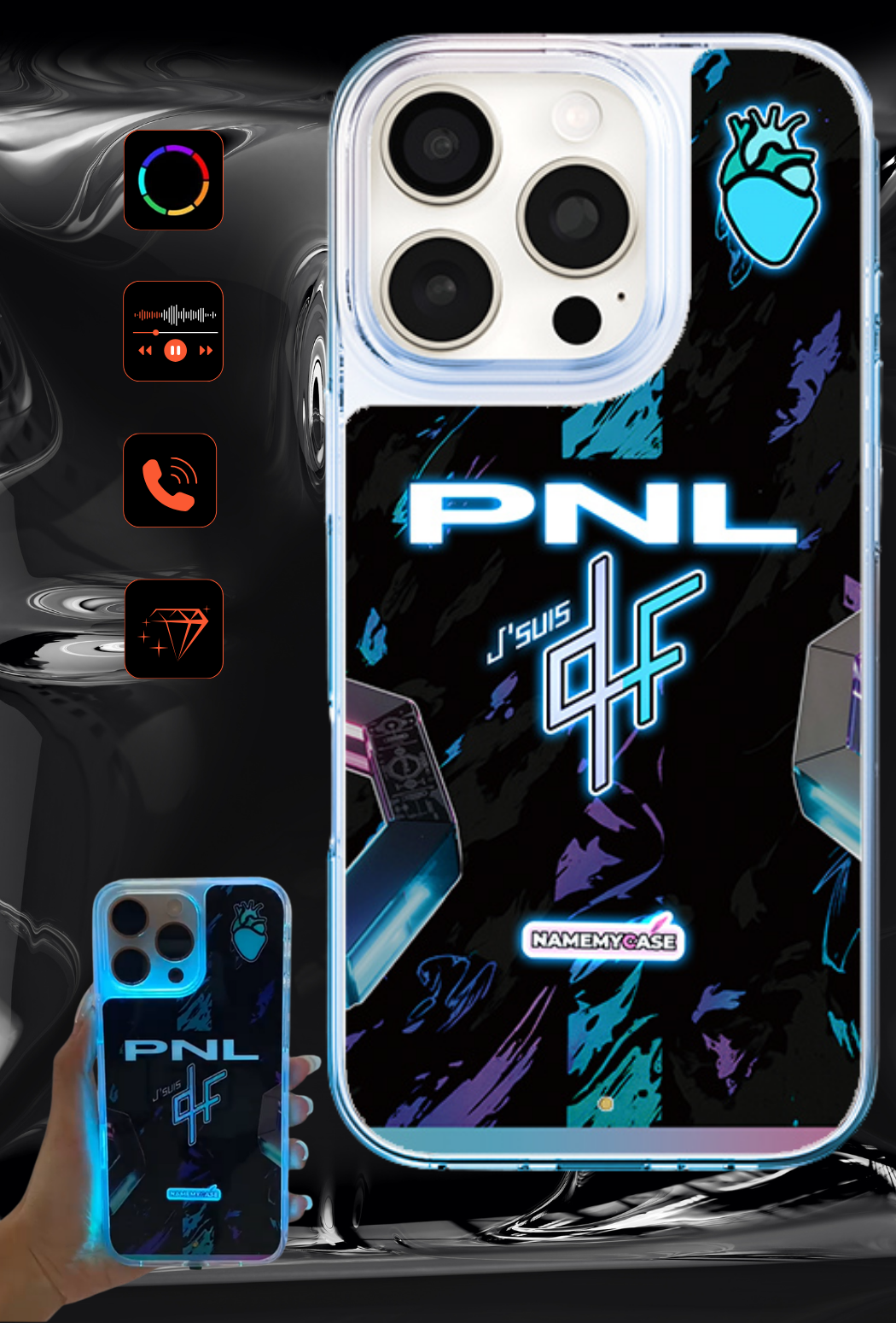 LED Light-Up iPhone Case- PNL