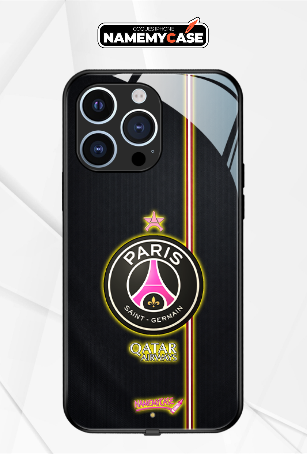 LED Light-Up iPhone Case- PSG Pink