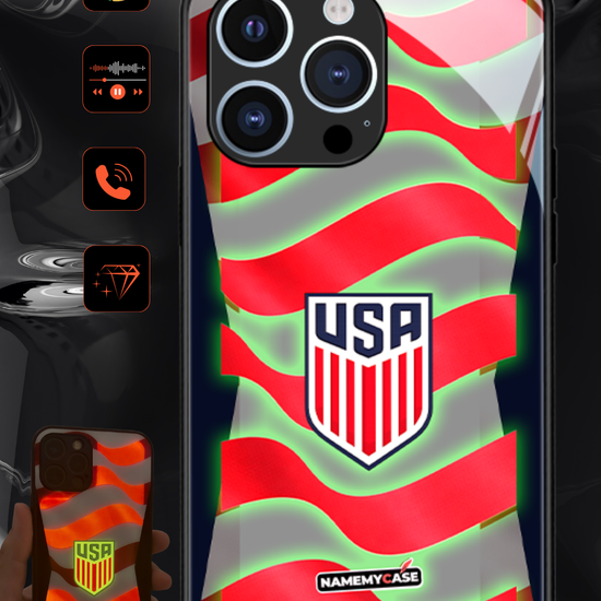 LED Light-Up iPhone Case - World Cup Jersey USA