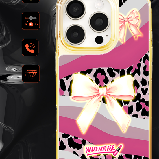 LED Light-Up iPhone Case- Bow Tie Case