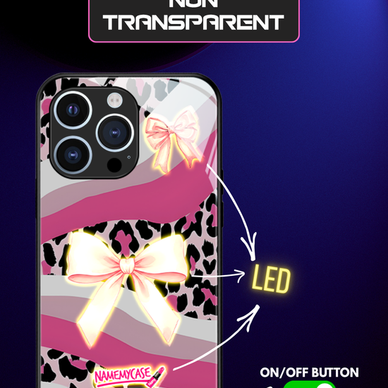 LED Light-Up iPhone Case- Bow Tie Case