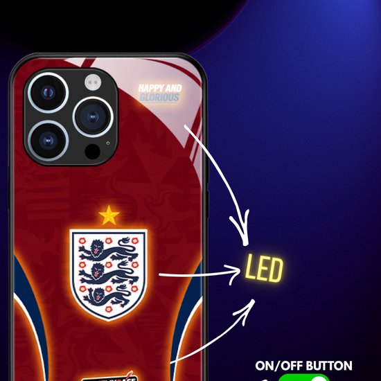 LED Light-Up iPhone Case - Red England World Cup Jerseys