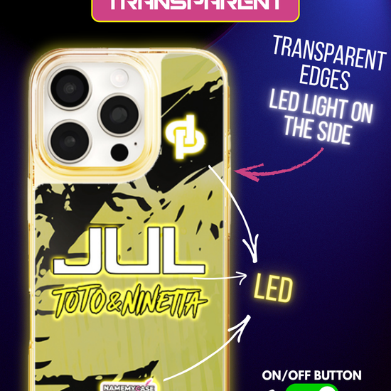 LED Light-Up iPhone Case- JUL Yellow