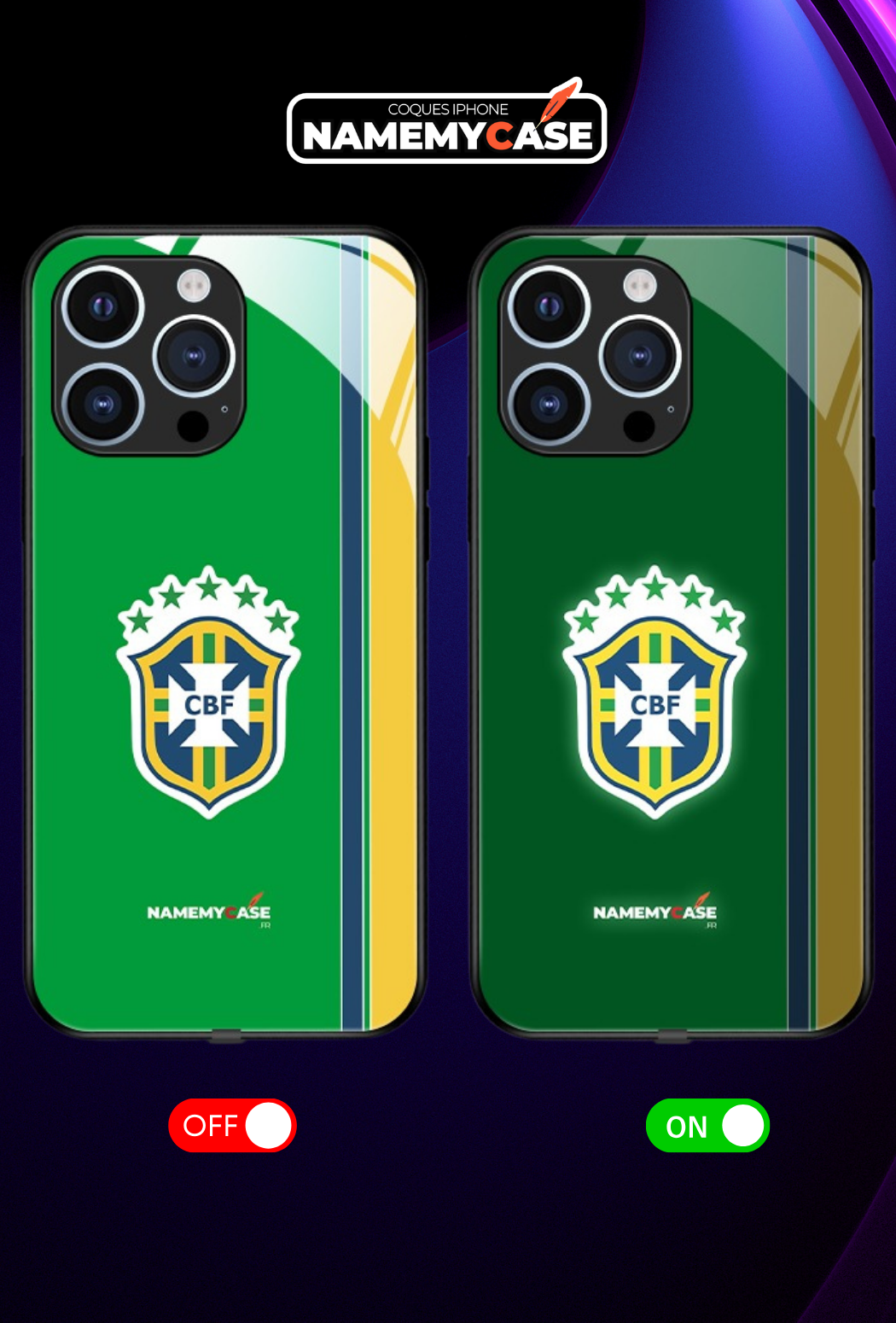 LED Light-Up iPhone Case - Brazil
